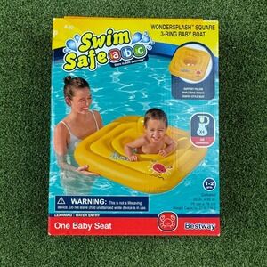 Bestway Swim Safe ABC Baby Float Seat 1-2 Years Inflatable Pool Ring